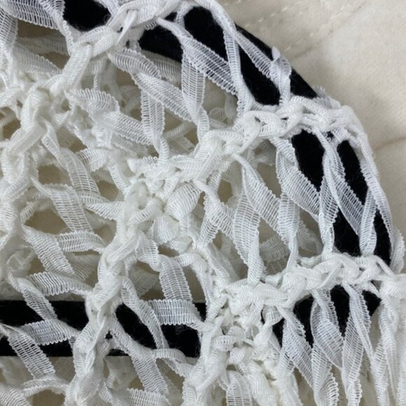 Guess Open-Knit Sweater White Size XS - Picture 3 of 9